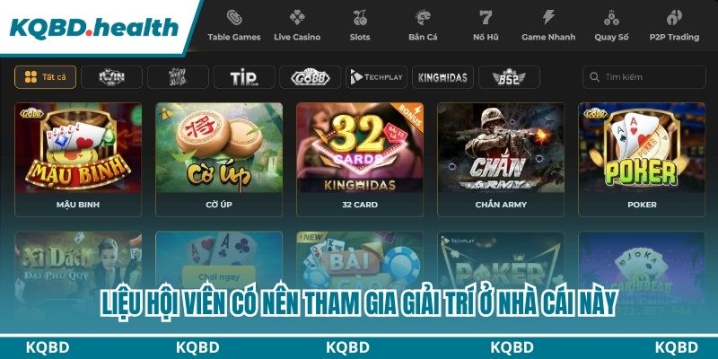 Liệu hội viên có nên tham gia giải trí ở nhà cái này
